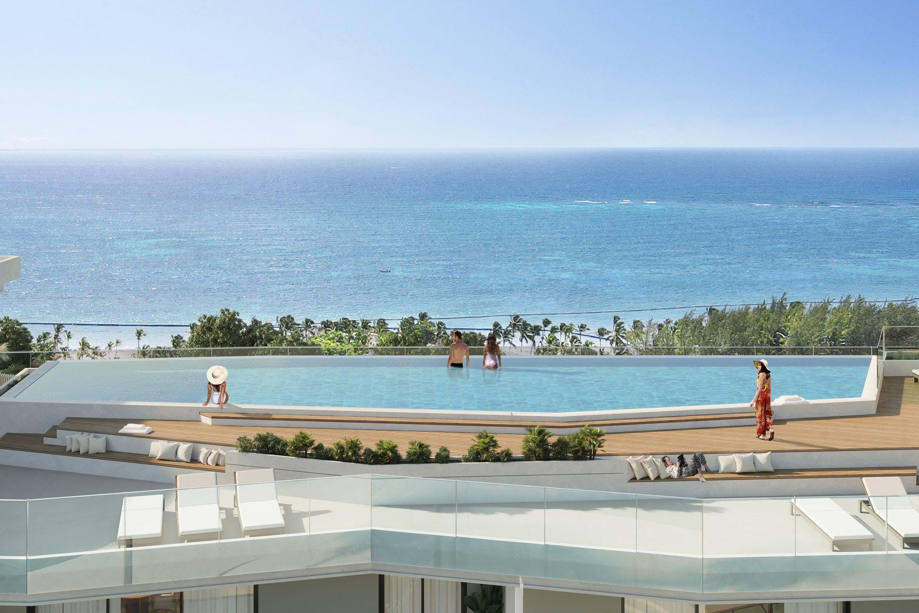 Rooftop pool